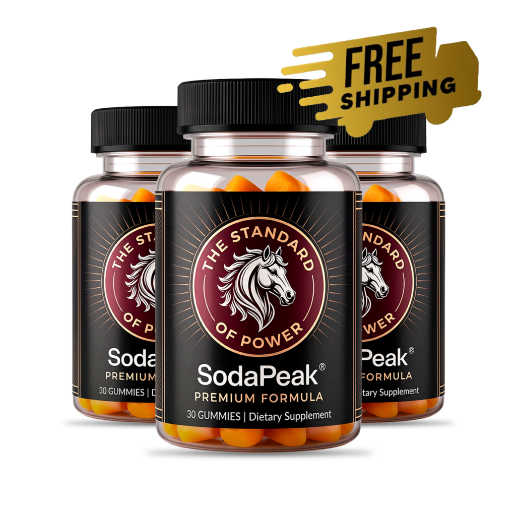 Horse Soda Trick natural energy and vitality gummy three-bottle package